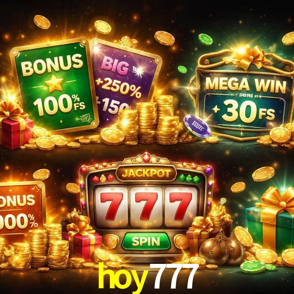 Tipos de bonos hoy777 incluyendo recompensas de bienvenida y promociones continuas