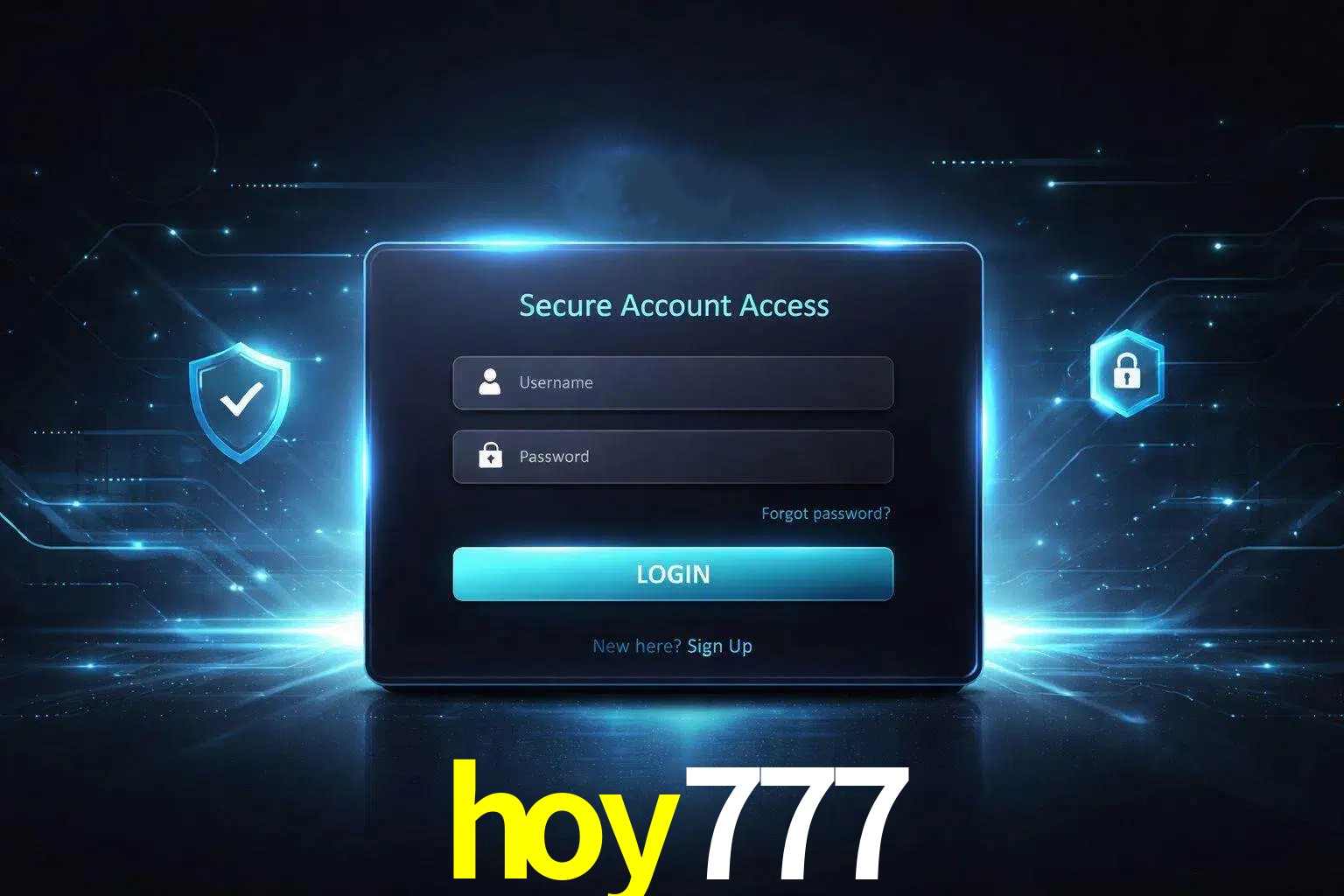 Pantalla de inicio de sesión de cuenta hoy777 para usuarios en México